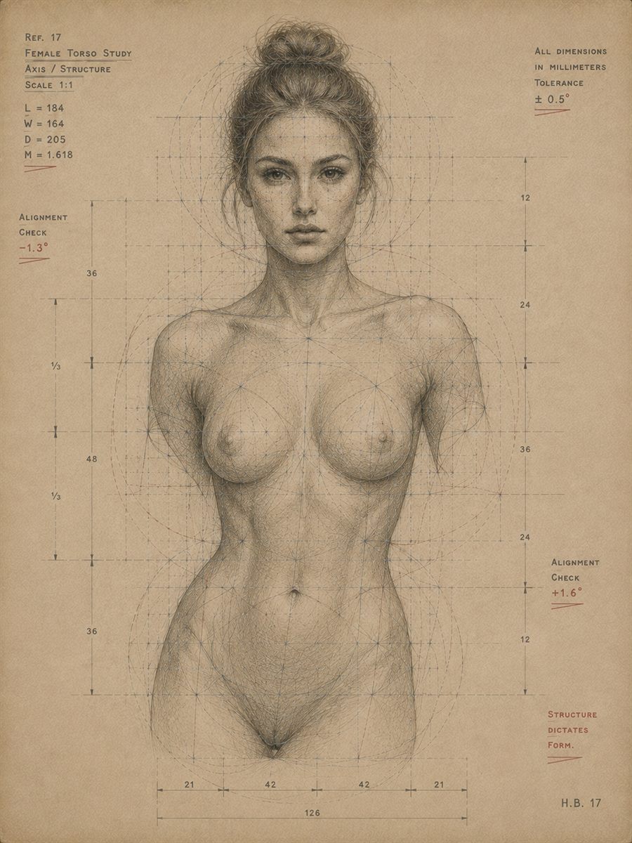 The Female Torso Blueprint