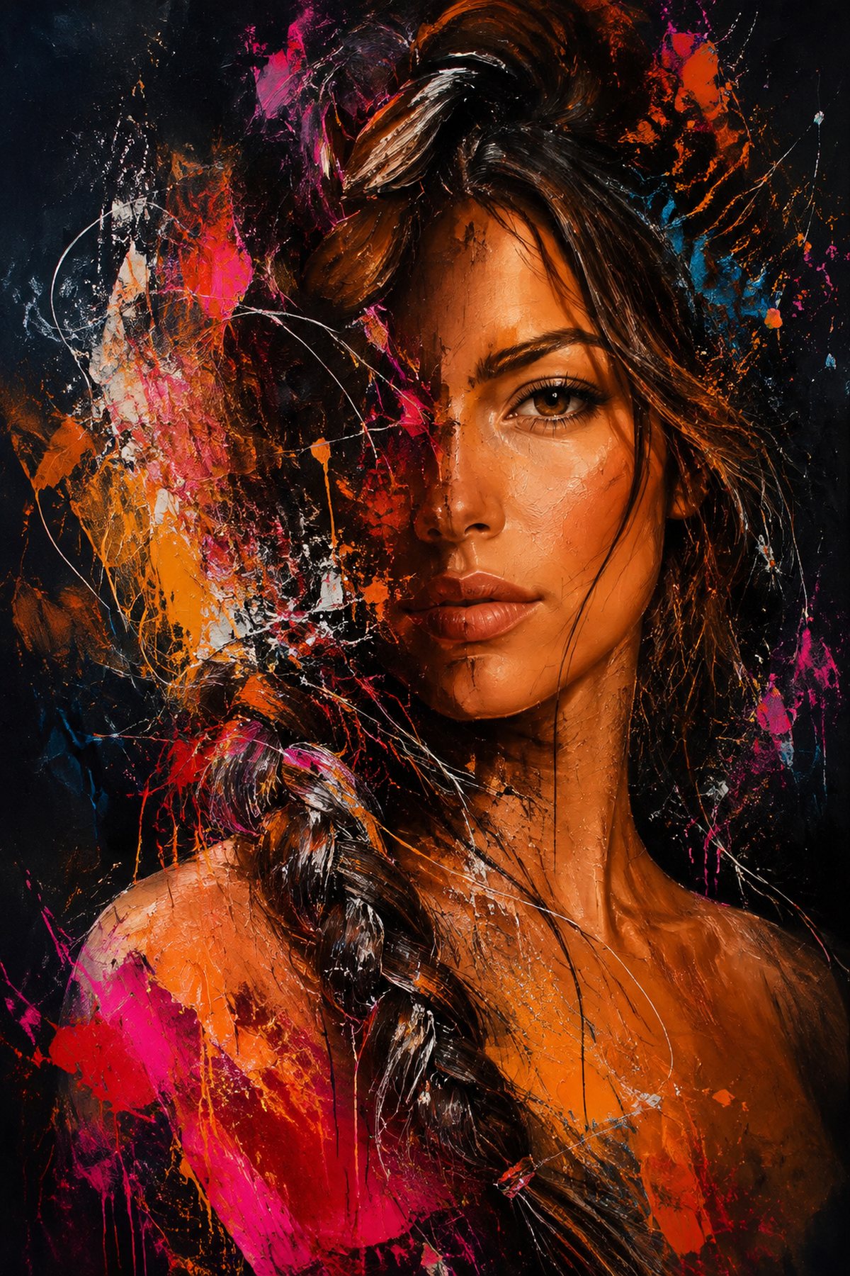 Click image to enlarge Colour in Her Bones V wall art