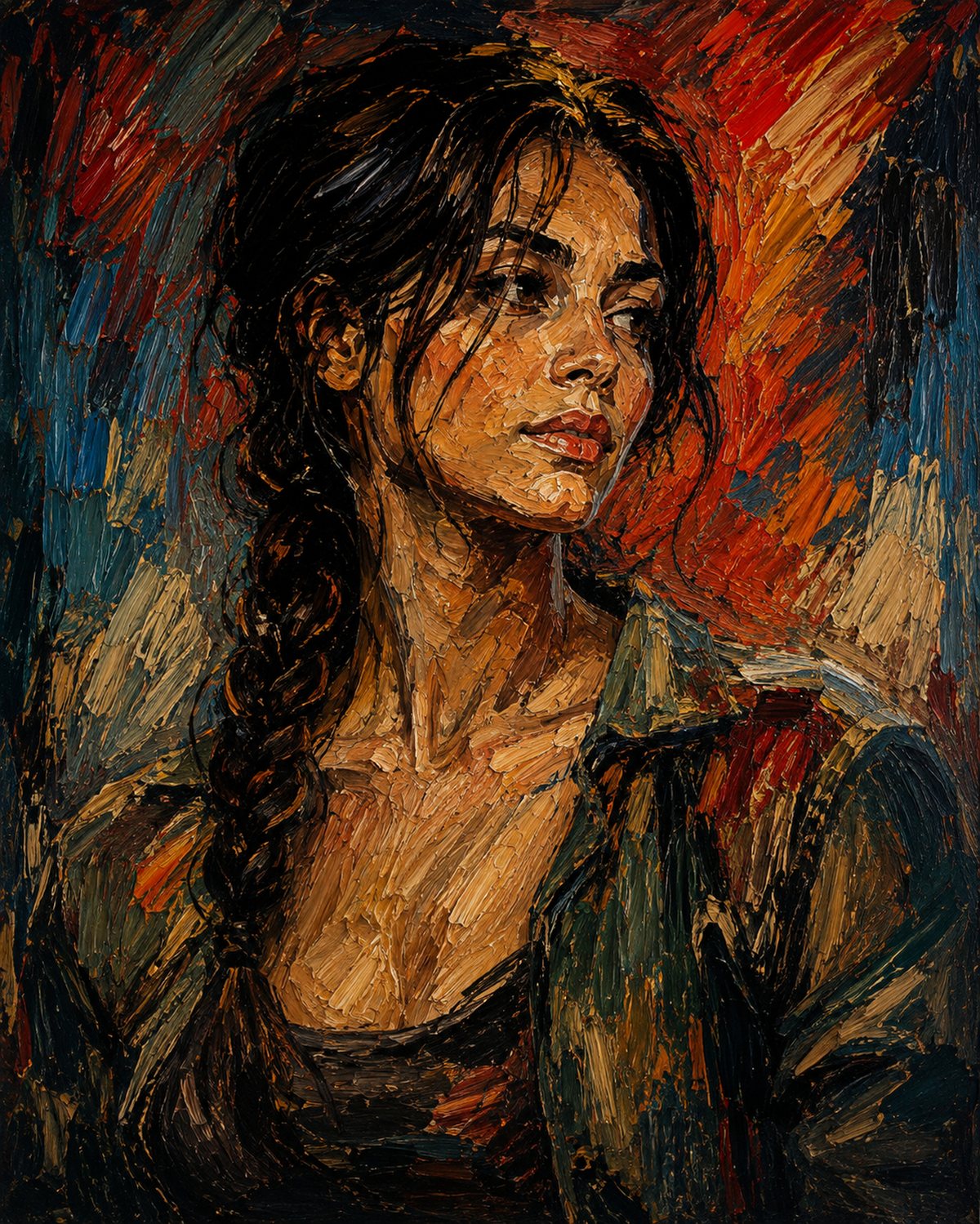 Click image to enlarge Painted Lives VIII wall art