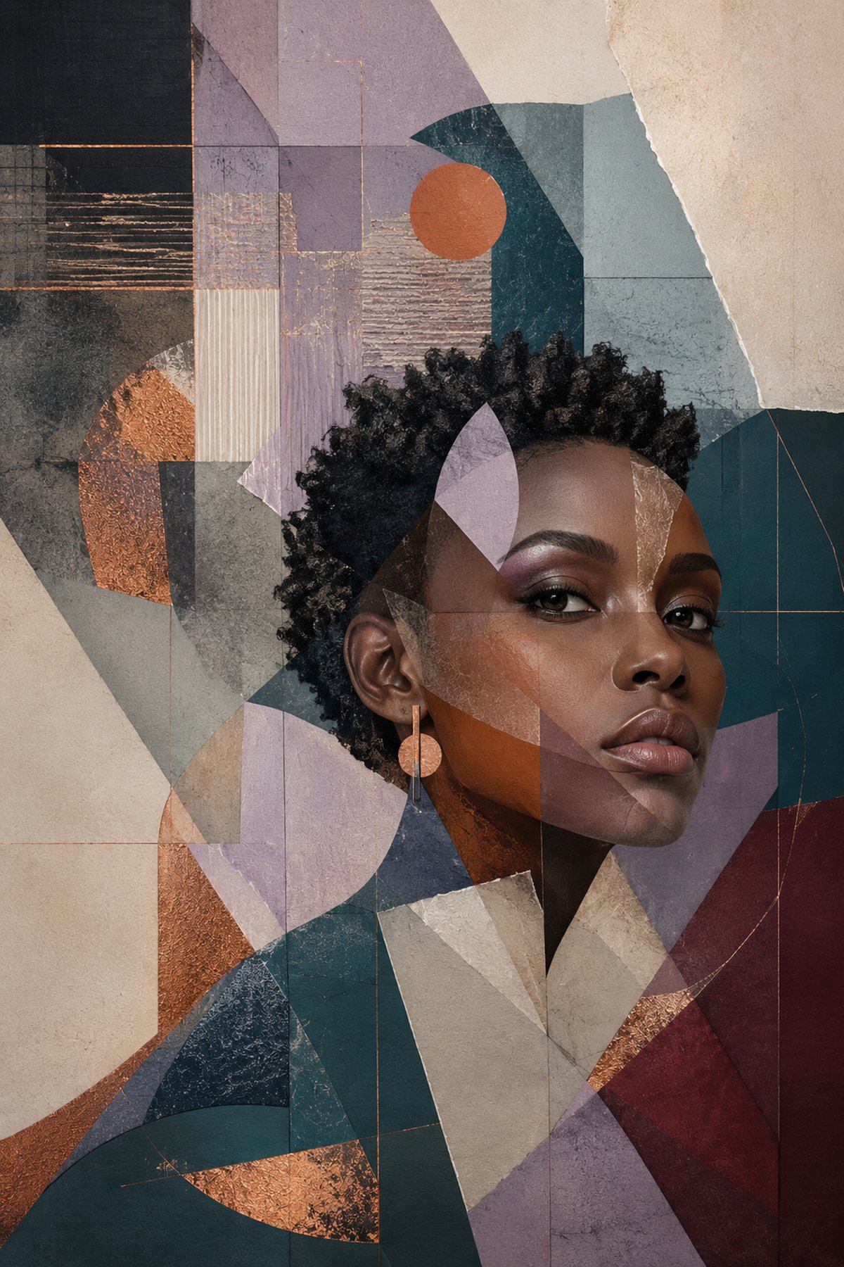 Click image to enlarge Geometric Souls V wall art